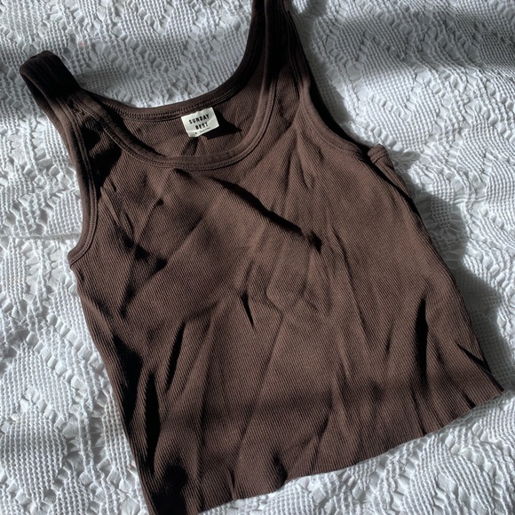 Sunday Best Tops - ARITZIA SUNDAY BEST CROP TANK